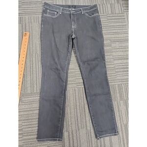 Prana Skinny Jeans Women's 12/31 Stretch Gray‎ Organic Cotton Mid Rise Denim
